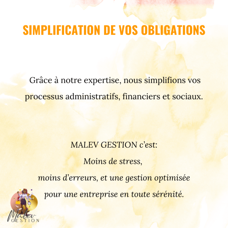 MALEV GESTION - Simplification de vos obligations