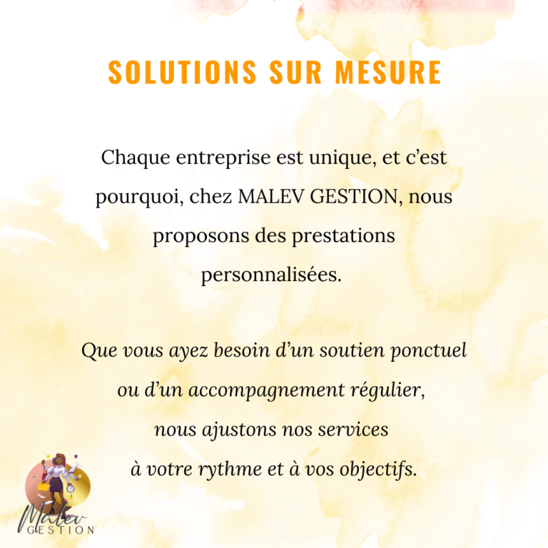 MALEV GESTION - Solutions sur mesure